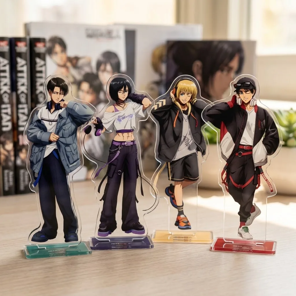 Attack On Titan Acrylic Stand Keychain Table Decoration Gift For Anime Lovers Yofukashi no Uta Popular Merch