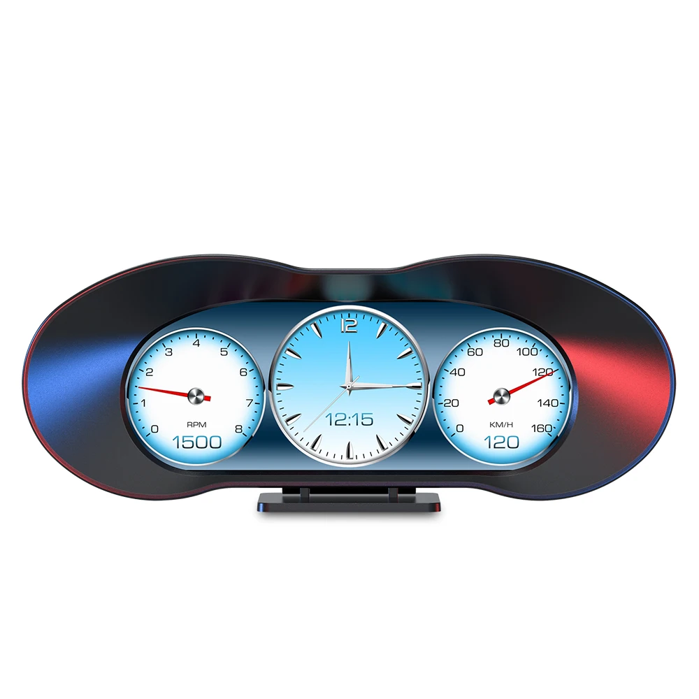 2026 New Model P5 Speedometer Head up Display with Multi Function Alarm Slope Meter OBD2 Car Gauge LCD Screen Auto Meter