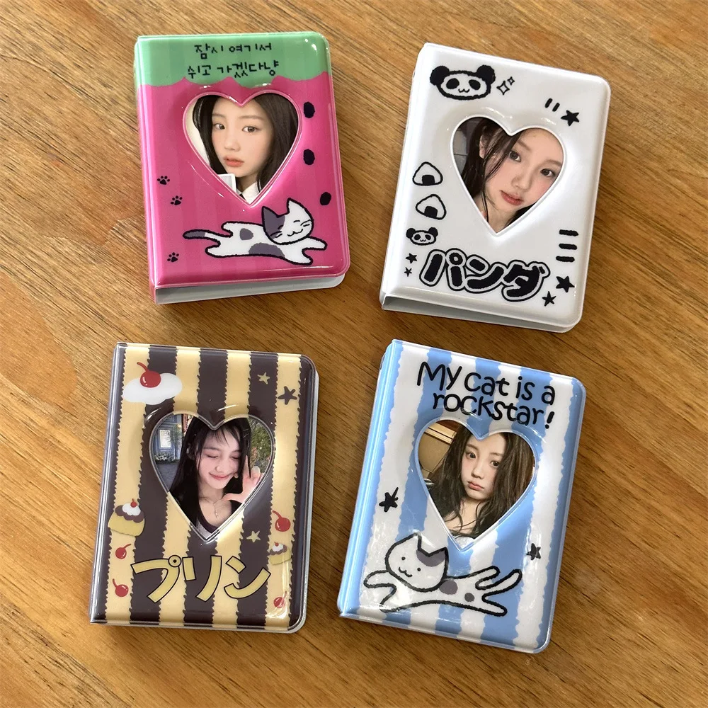 Ins Cute Cat Black And White Panda 3-Inch Polaroid Mini Celebrity Idol Album, Small Card Album Storage