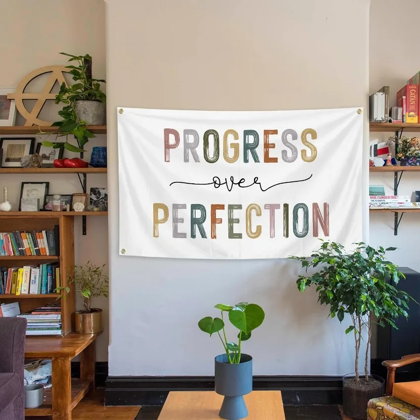 Inspirational Quote Tapestry Wall Hanging Motivational Poster for Classroom Bedroom Dorm Office Room Aesthetic Home Decor