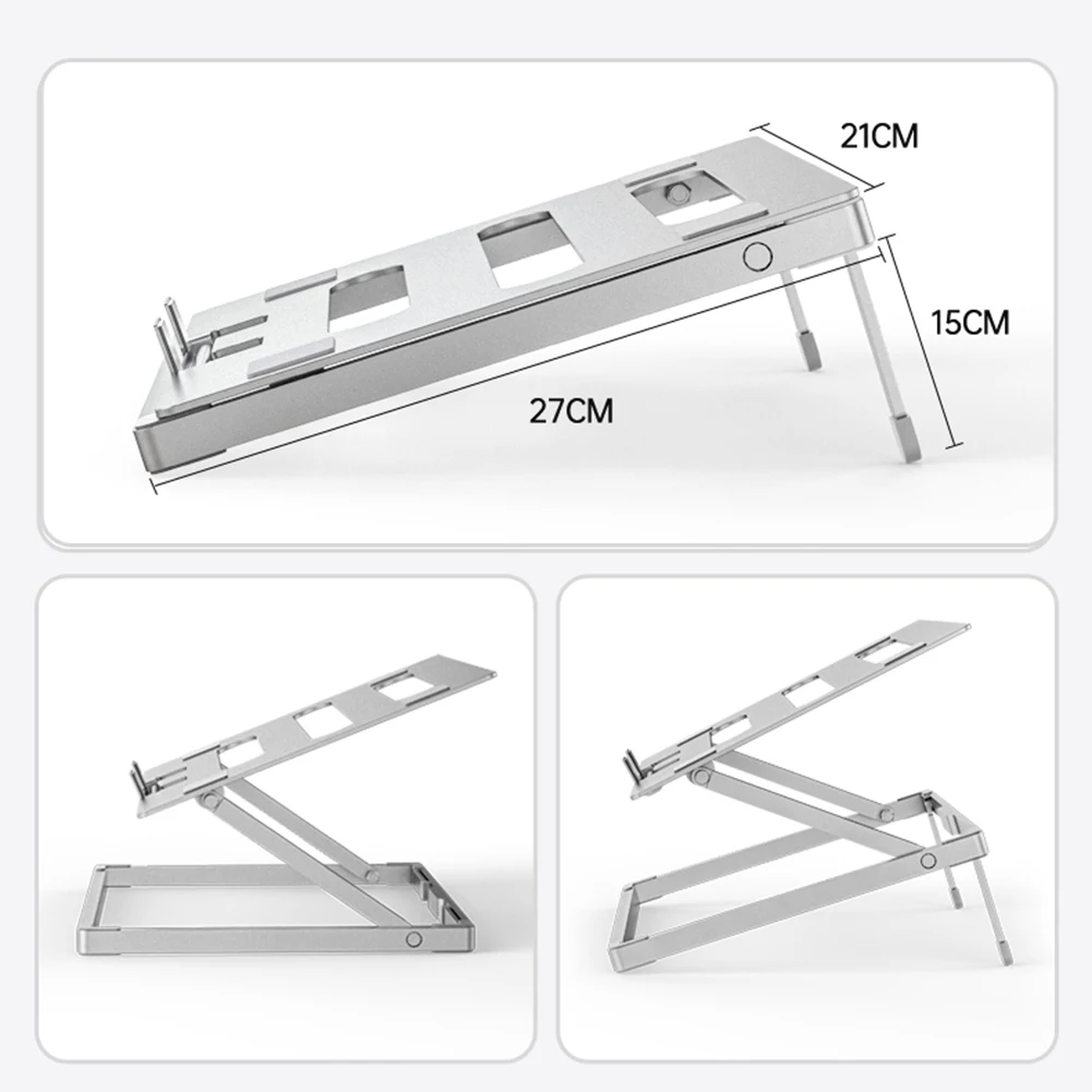 Подставка для ноутбука, алюминиевый держатель для ноутбука, кронштейн для компьютера, складной подставка для ноутбука, металлический держатель для MacBook Air Pro iPad