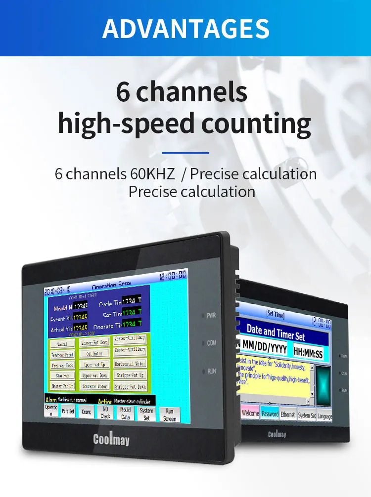 High-performance PLC Controller Built-in HMI Touch Screen Extensive I/O Expansion PID Auto-tuning Recipe Management