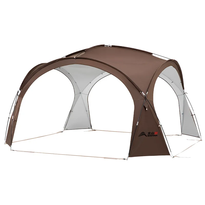 

Yurt dome canopy tent outdoor silver-coated sun protection camping large space windproof rainproof awning