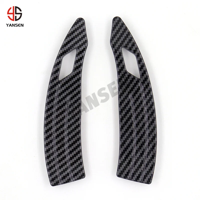 Paddle Shifter For Peugeot 208 308 508 2008 3008 5008 GTi SW Allure Carbon Black Steering Wheel Shift Paddle Shifter Accessories