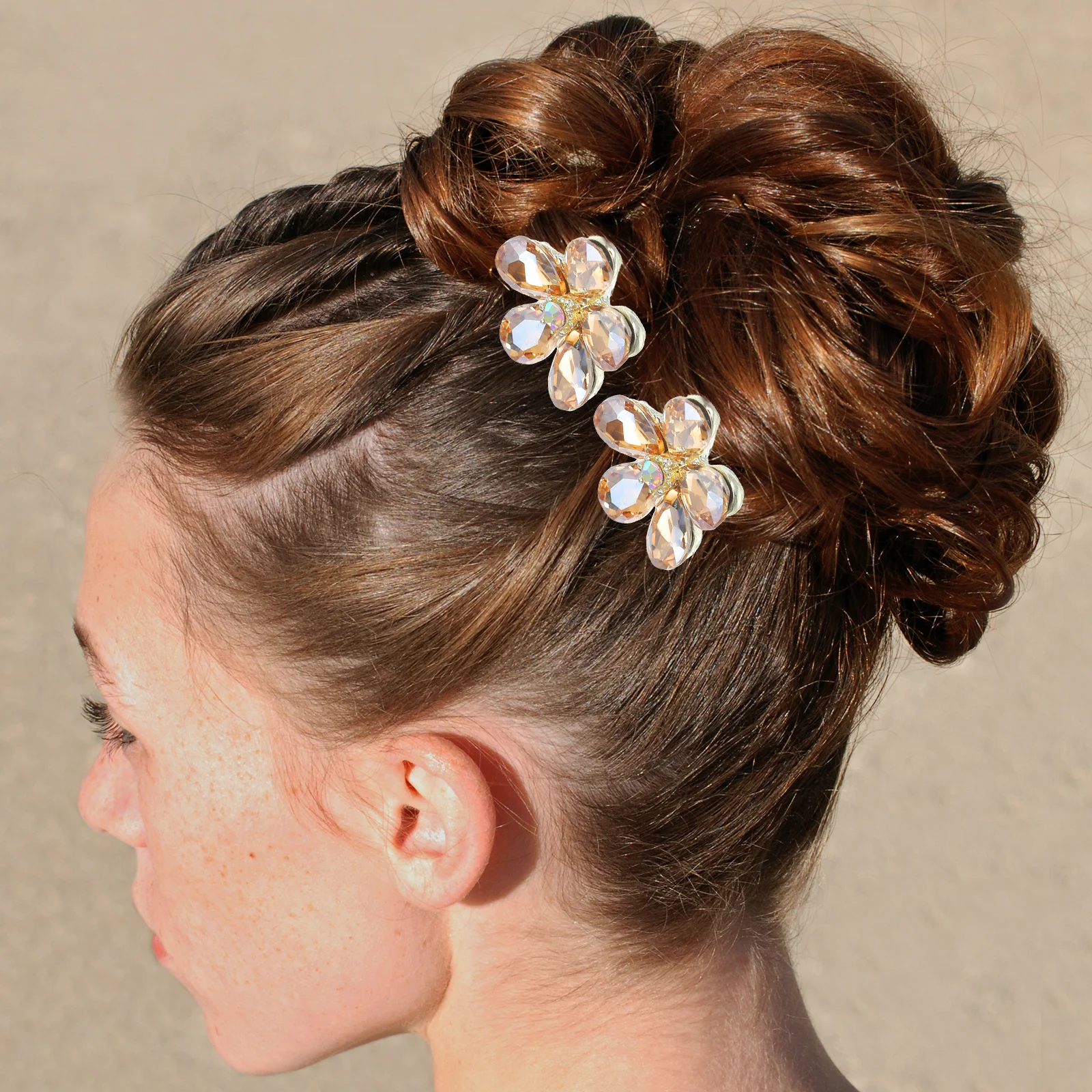 

4Pcs Rhinestone U Shape Hairpins Wedding Bridal Hair Accessories Decorative Metal Hair Pins for Women Bridal Hairpin