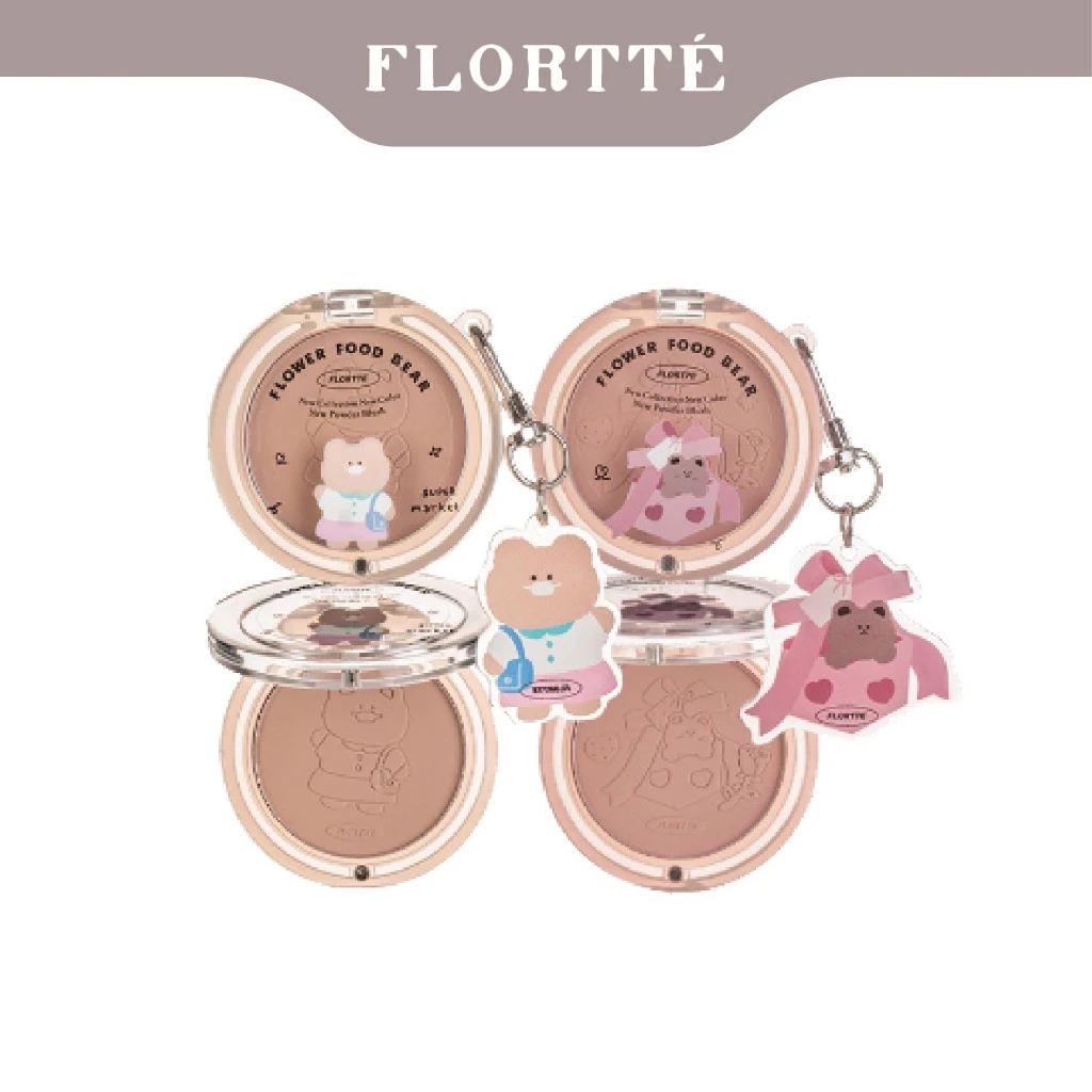 

FLORTTE First Kiss Color Blush Natural Nude Makeup Contour Powder Palette Brightening Delicate Women Beauty Face Makeup