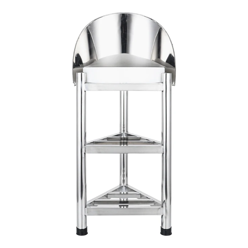 Thickened stainless steel cutting board rack Floor tripod  kitchen chopping bone vegetable pier with hoarder set