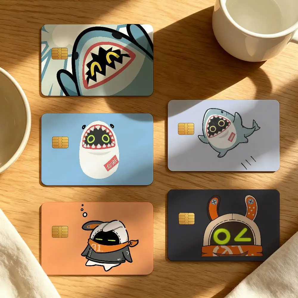 Zenless Zone Zero Bangboo Decorative protective stickers for bank debit cards bus and metro credit cards stickers