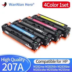 1set 4Color Compatible For HP 207a Toner Cartridge M282nw M283fdn M283fdw M283cdw M255dw M255nw W2210A 206a W2110A Color Printer