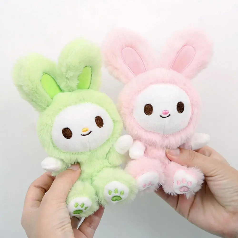 Sac à dos décor dessin animé petit Animal porte-clés lapin en peluche poupées en peluche pendentif bibelot mignon voiture porte-clés petits cadeaux