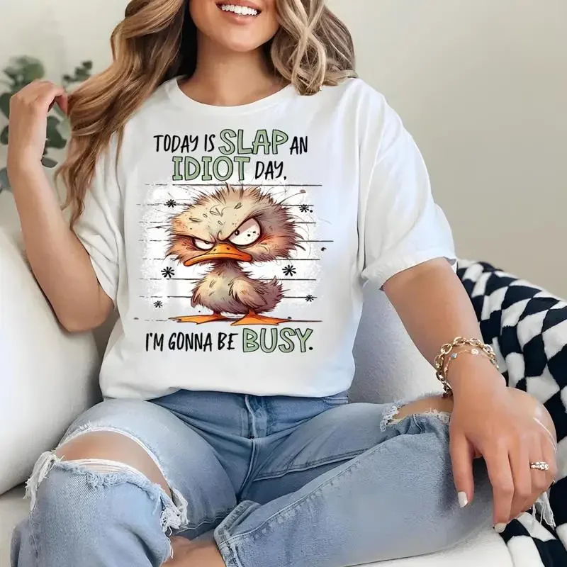 Today Is Slap An Idiot Day I M Gonna Be Busy T Shirt Funny Sarcastic Humorous Gag Gift