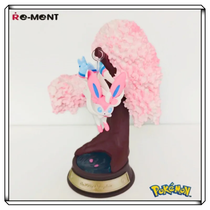 Eevee Swing Decorative Mini Figure Blind Box Official Capsule Toy Japanese Style Pika Mew Ice Ninetale Miniature Scene Ornaments