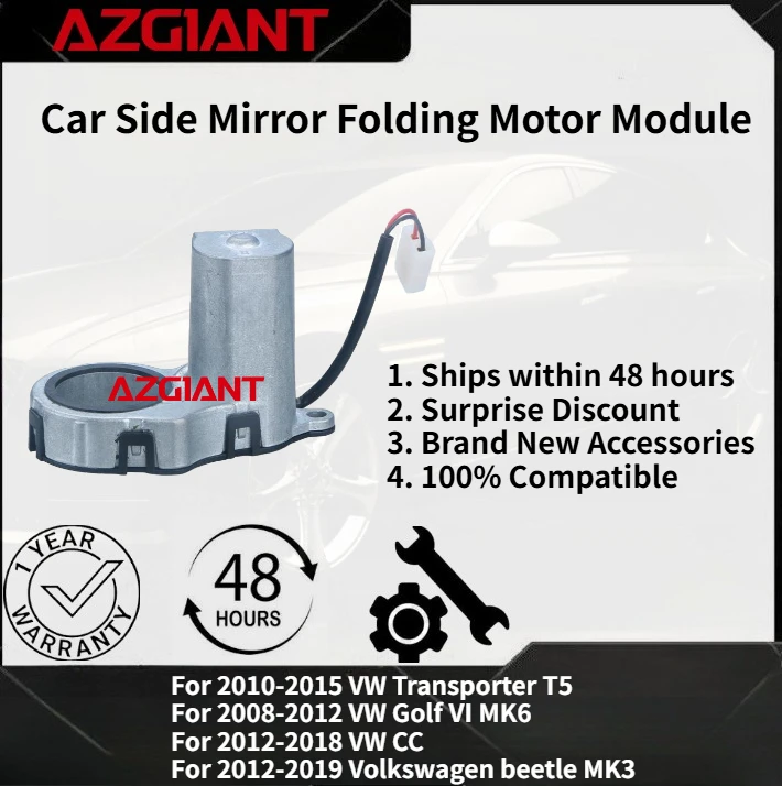 

For VW Transporter T5 2010-2015/Golf Ⅵ MK6 2008-2012 Car Side Mirror Folding Motor Module High-quality parts 100% compatible OEM