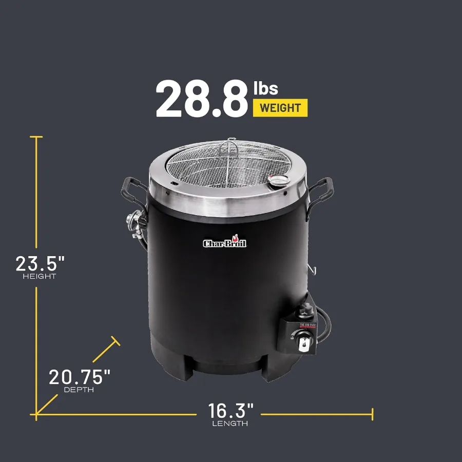 ビッグイージー TRUInfrared Cooking Technology プロパンガス ステンレススチール オイルレス ターキーフライヤー ブラック 17102065
