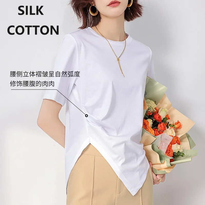 

designer t shirt tops tee shirts women spring white top woman clothes knit short sleeve tshirt ladies clothing outfits summer