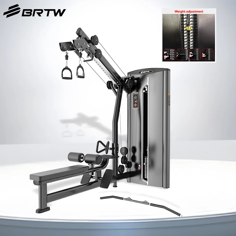 

Steel Gym Strength Equipment Pin Load Selection Low Row Exercise Seated Pulldown Machine for Sale
