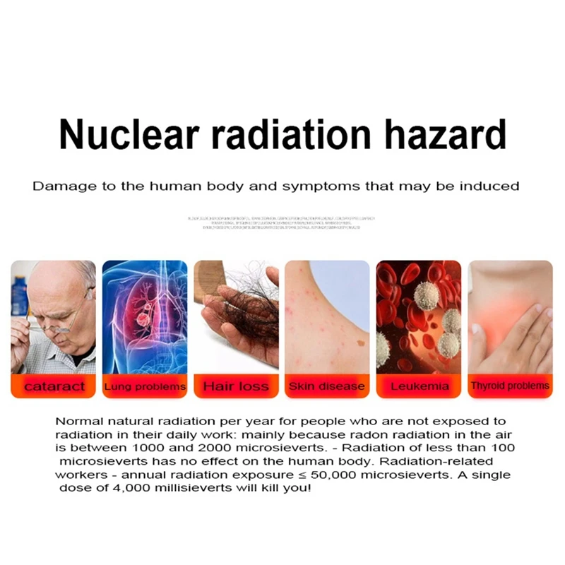 Detector de radiación Nuclear, dosificación Personal de mármol, piedra de minería, rayo Xy, medidor multifunción, alarma duradera, fácil de usar