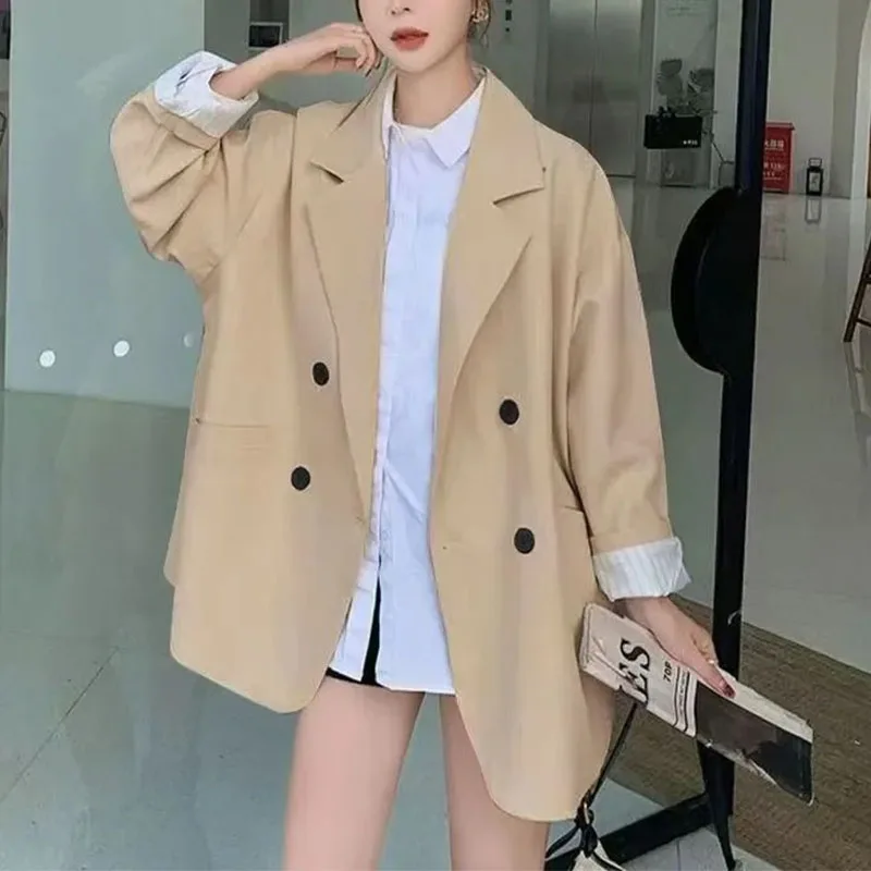 

Маленький пиджак, женский весенне-осенний новый модный темпераментный свободный костюм в студенческом стиле, женский топ