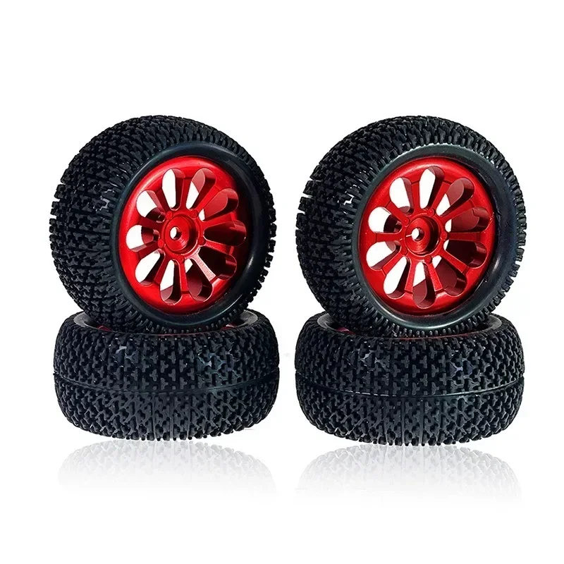 4 szt. Metalowe felgi z oponami 86 mm do Wltoys 144001 124019 A959 SCY 16101 MJX 14209 16207 JJRC Q130A Części zamienne do tuningu samochodów RC