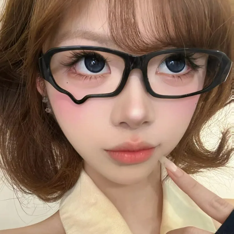 Anime-Tränenbrillen-Gestell Y2K Subkultur-Brillen Retro Anti-Blaulicht-Brille Cosplay Party Brillen Requisiten Zubehör Deko