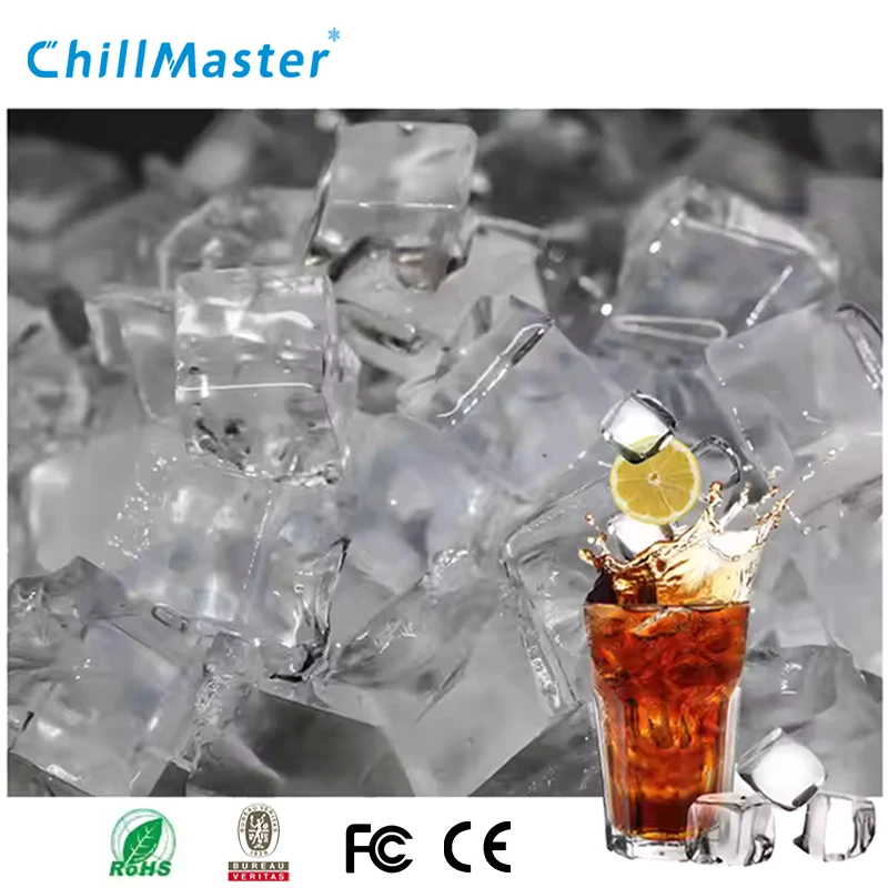 ماكينة صنع الثلج الذكية ChillMaster CM-80، دليل بيع مكعب عاكس كريستالي مع الختم