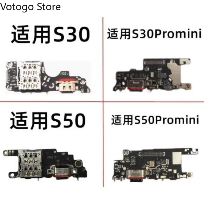 For Vivo S20 S30 S19 S18 S16E S17E S50 S60 Pro mini Charging Port Dock SIM Card Reader MIC Type-C USB Charger Board Flex Cable