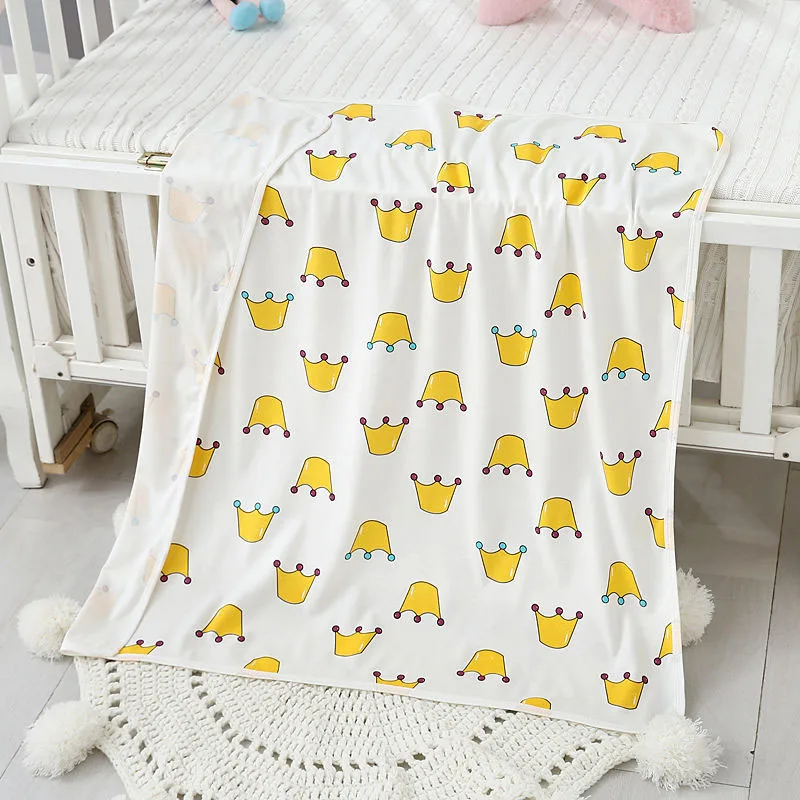 Spring Summer Baby Pure Cotton Thin Hug Quilt Children Soft Bath Towel Infant Double-sided Nap Blanket Newborn Bedding Supplies