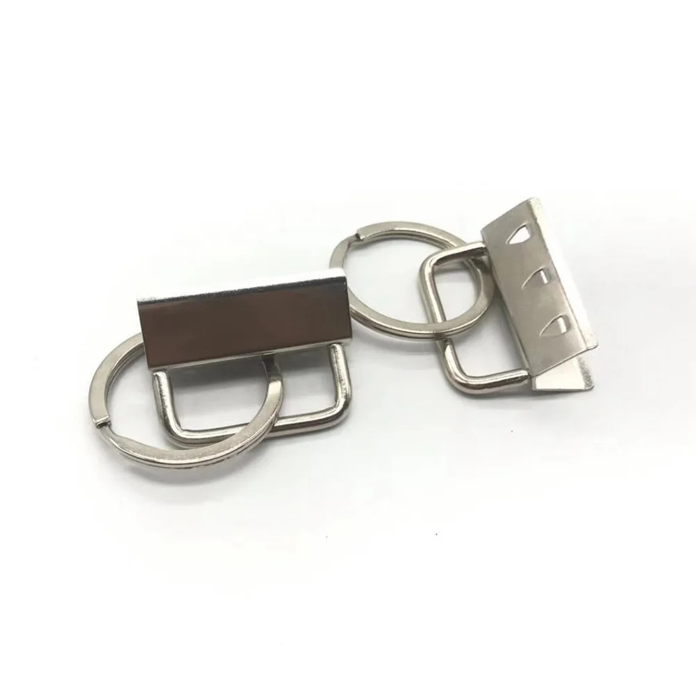 

50pcs 32Mm Metal Webbing Clips Buckles For Keychain Lanyard Strap Craft Diy Jewelry Making Accessories Key Fob Hardware Wristlet
