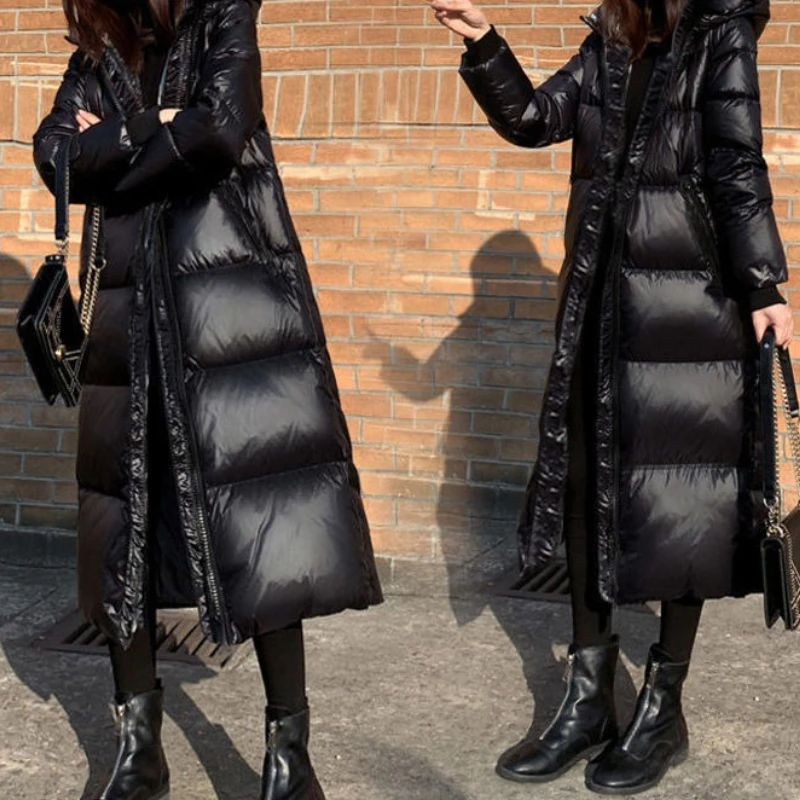 Cotton Jacket Women's Mid-length Over The Knee 2025 Winter New Padded Jacket Loose Thickened Padded Jacket