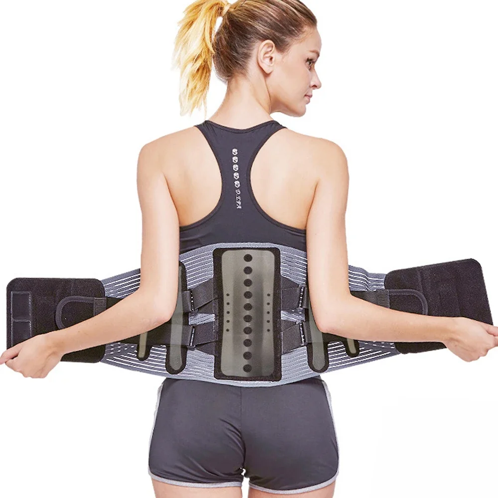 

Men Women Adjustable Waist Trainer Belt Lower Back Brace Spine Support Belt Orthopedic Breathable Lumbar Corset Pain Relief