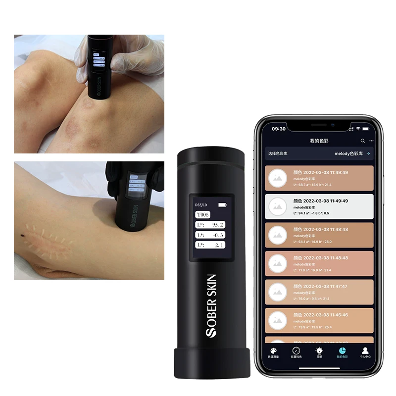 Portable Mini Skin Tone Analyzer | AI Precision Skin Color Detector for Beauty Customization |2000+color scheme