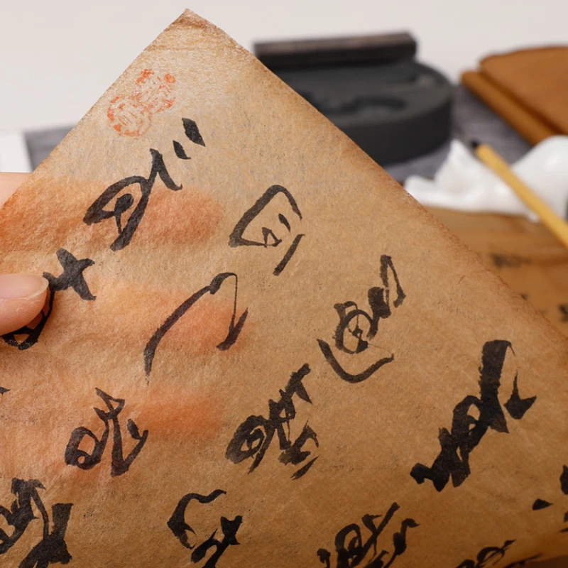 Drawing Paper Chinese Ancient Craft Mulberry Rice Paper Super Thin Cicada Wing Yanpi Xuan Paper Brush Calligraphy Rice Papier