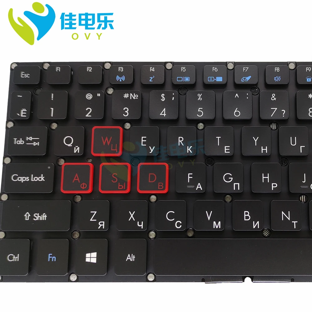 Teclado Backlight Laptop para Acer Predator, Helios 300, G3-571, G3-572, PH315-51, PH317-51, PH317-52, US e RU, Teclados de Substituição, Novo