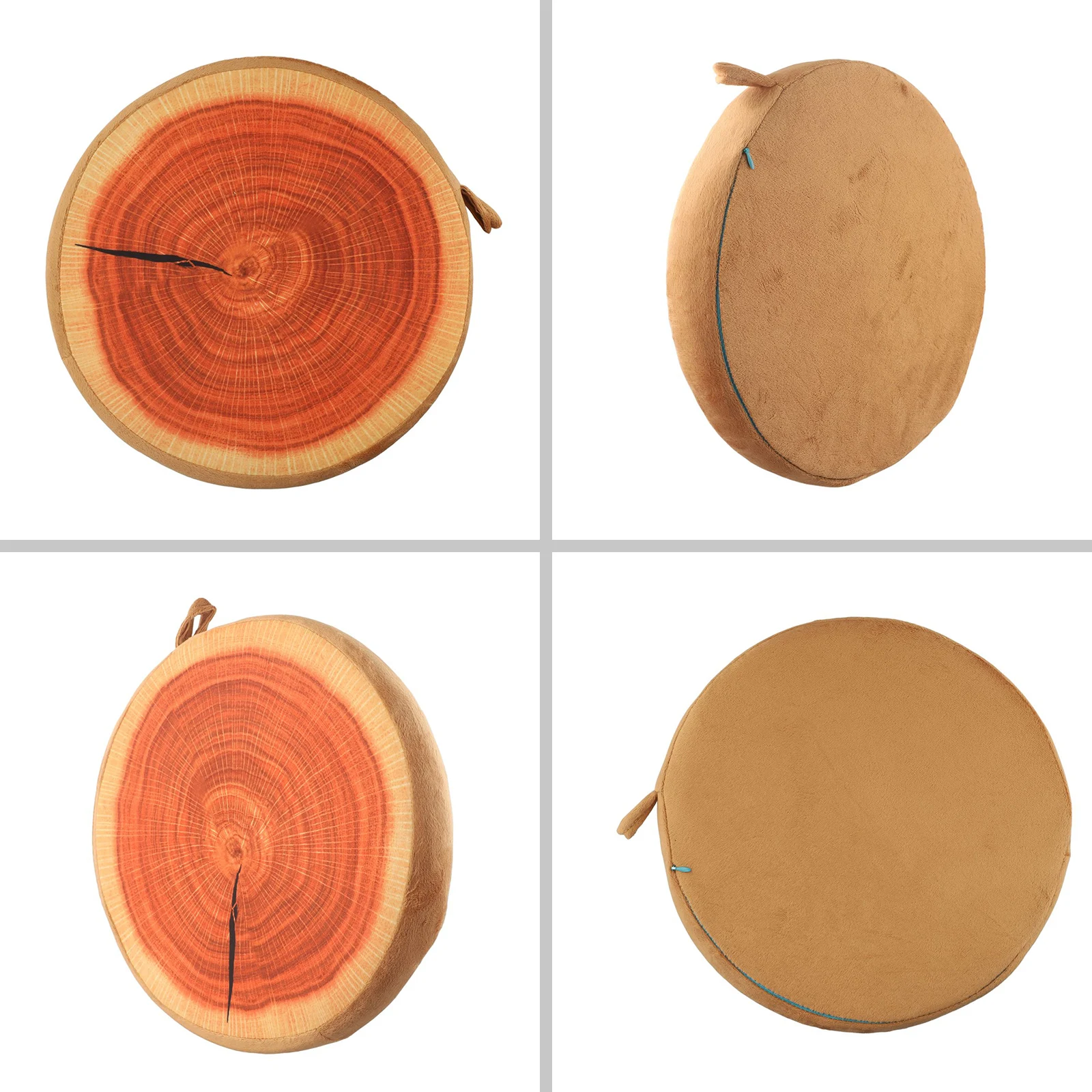 Decorative Round Garden Chair Cover with Plush Fruit Shape Design for Floor Seating and Comfortable Back Support