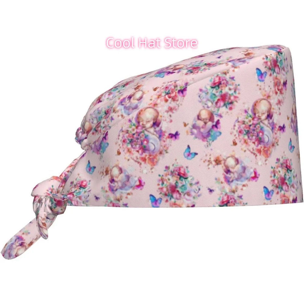 1pc Adjustable Nurse Cap with Sweatband & Built-In Absorbent Towels - Lightweight Quick-Dry Scrub Hat, Headgear for Wom