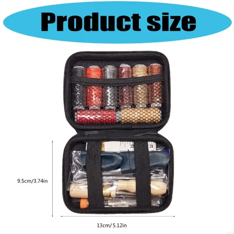 H8WB Leatherworking Tool Collection Fabric Storage for Professional Crafting