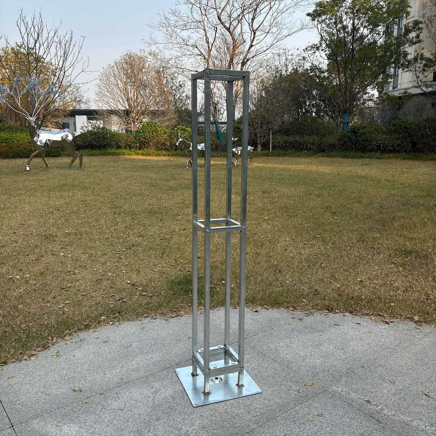Wedding wrought iron steel plate bracket road guide shelf floral column wedding decoration shooting props support truss flower c