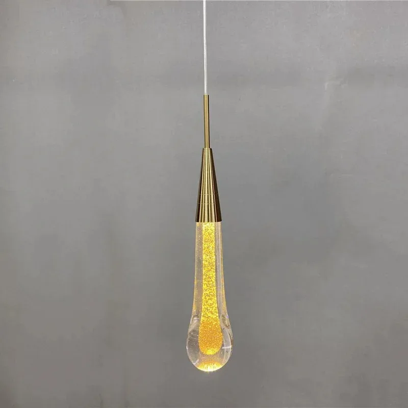 

LED Modern Creative Simple Drop Shaped Pendant Light Bathroom Bedroom Corridor Hotel Study Home Decor Hanging Lights Fixtures