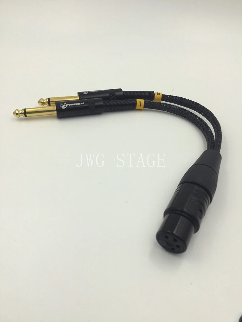 Four Core XLR To Dual Three Core XLR One To Two Conversion Cable Audio Cable