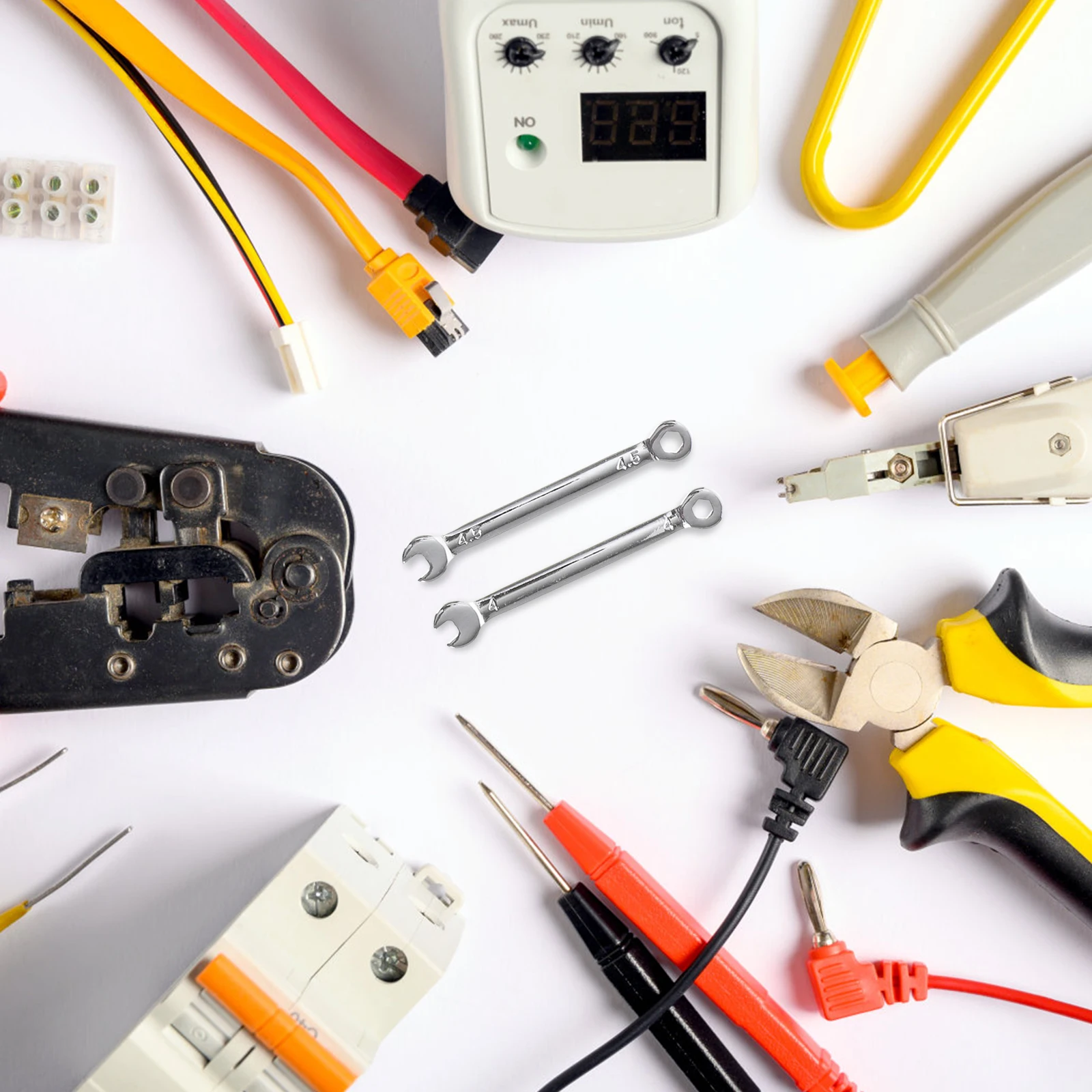 

10pcs Mini Wrench Set Stainless Steel Repair Tools Pocket Size Maintenance Spanner Kit Small Metric H Tools Hardware