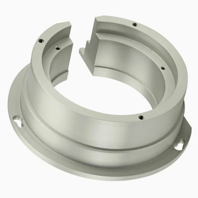 CNC Machining Custom Precision 5 Axis Metal Parts Split ring bracket with holes