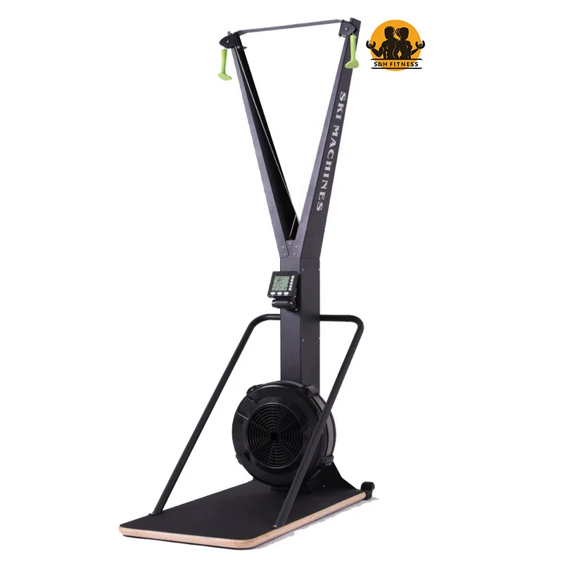 

Гребной тренажер для перетаскивания ветра Коммерческий домашний гребной тренажер Тренажерный зал Лыжные машины Симулятор Унисекс Универсальная силиконовая печать CN; HEB