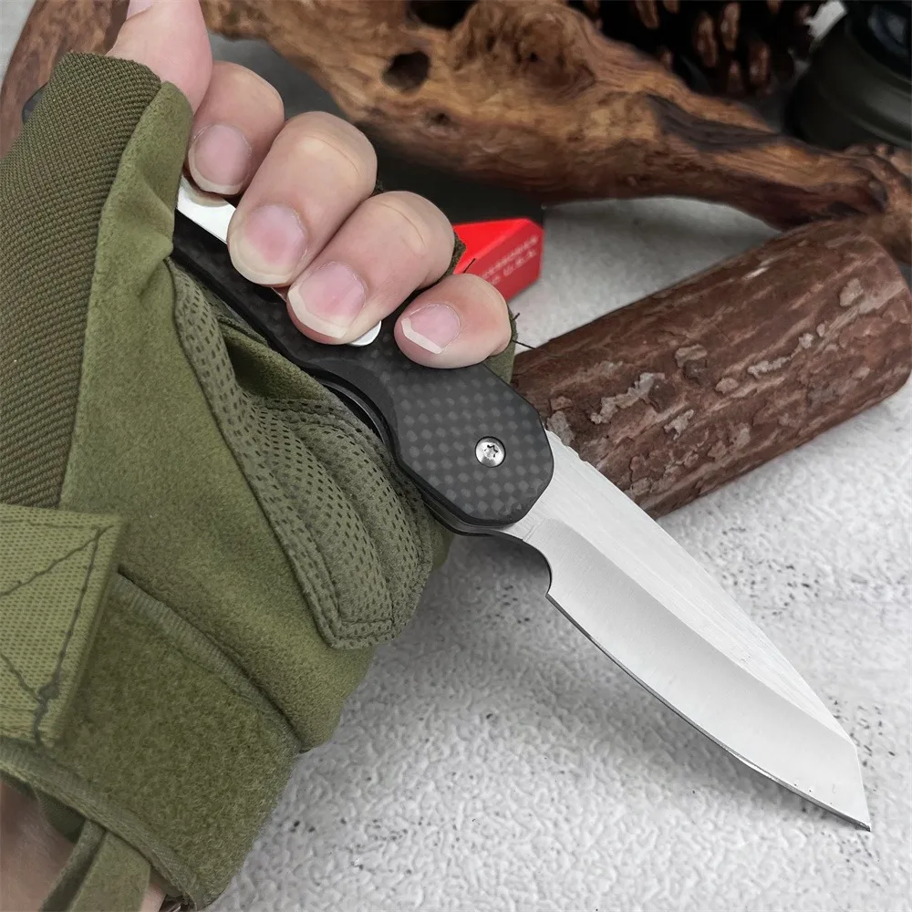 

C240 Household Folding Knife 8Cr13Mov Steel Blade G10 Fiberglass Handle Kitchen Utility Knife Fruit Knife Vegetable & Meat Knife