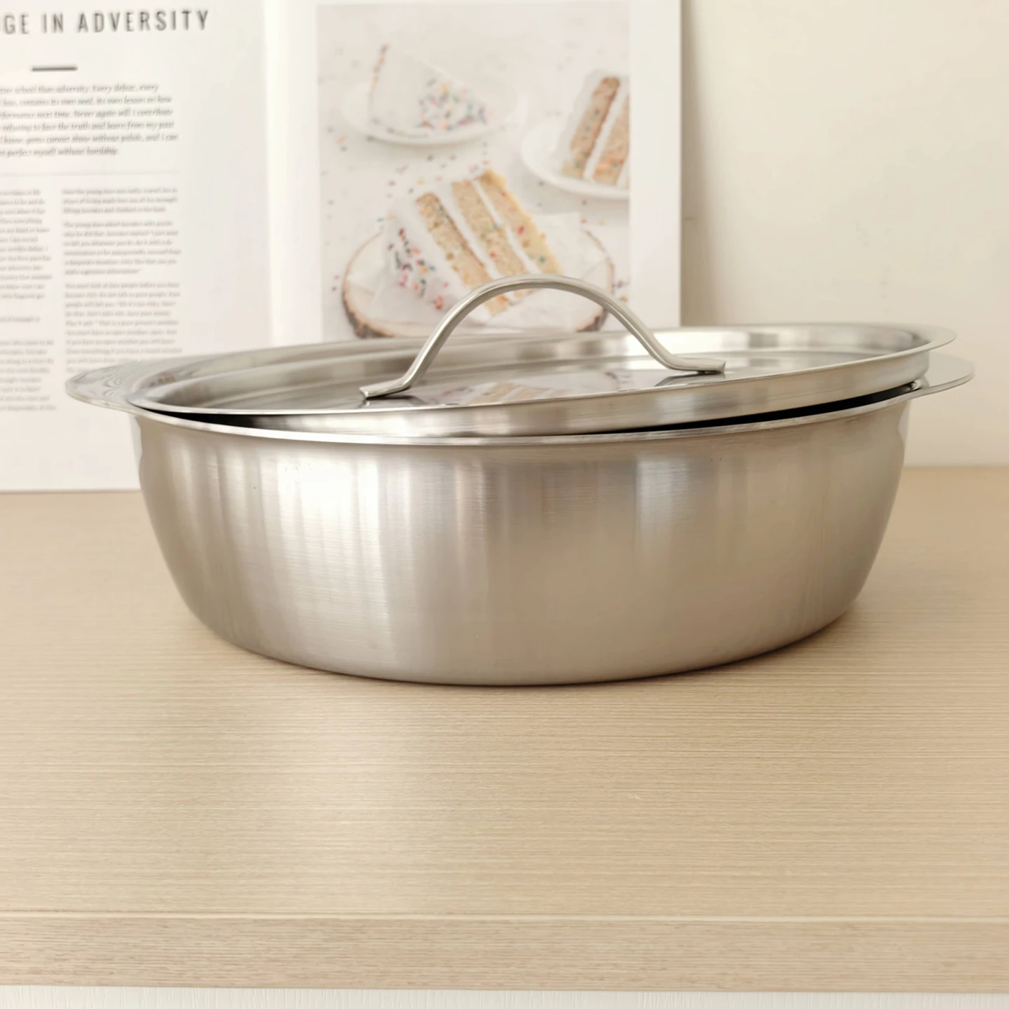 vilosh-ciotola-per-zuppa-in-acciaio-inox-da-28cm-con-doppio-manico-pentola-multifunzione-per-cucinare-e-riscaldare-forma-rotonda-stile-semplice-utensile-da-tavola