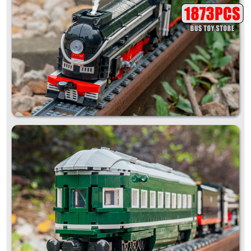 Schimmel Koning SL7 Azië Express Trein Model Moc Bouwstenen Baksteen Technische Gemotoriseerde Assemblage Kinderen Speelgoed Kerstcadeau 12005