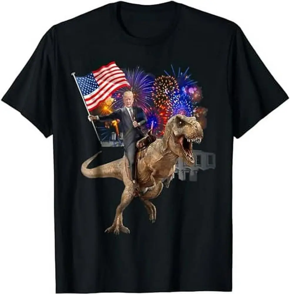 

Футболка Trump Riding a Dinosaur T-rex Suppor Trump