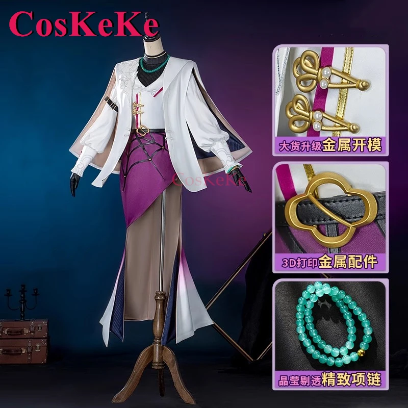 

CosKeKe Kafka Косплей Костюм Игра Honkai: Star Rail Совместный дизайн Мода Милый наряд Активная вечеринка Ролевая игра Одежда Новая