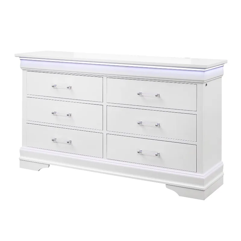 

Modern solid wood oak vanity with detachable mirror and storage for bedroom furniture