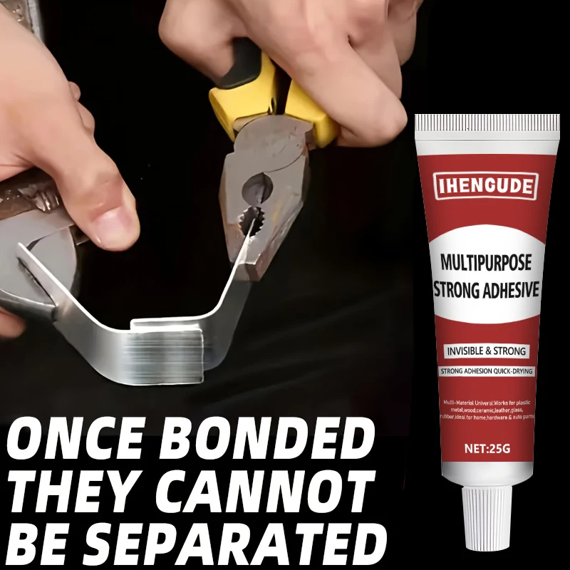 Multi-Purpose Metal Glue, Suitable for Iron Sheets, Billiard Cue Tips, Quick Bonding, Stronger Than Welding, Safe and Non-Toxic, Strong Repair Capabilities