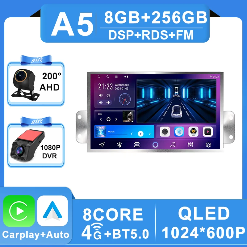Android 16 Carplay Video Voor Citroen C5 X7 III Autoradio GPS Navigatie Stereo 4G Wifi Auto Monitor DVD Bluetooth Geen 2din DSP 2k